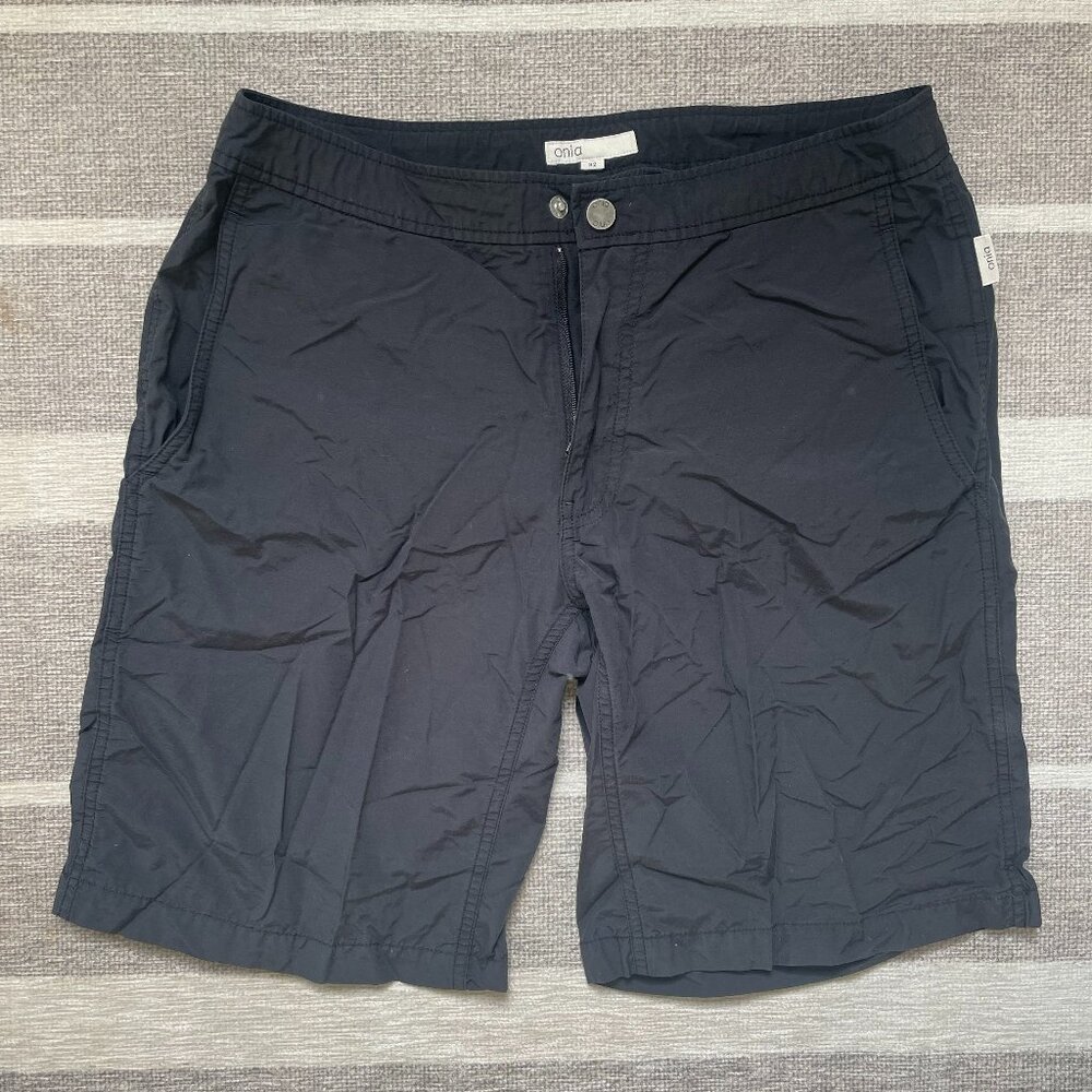 Onia Mens River Shorts Black Size 32 Nylon